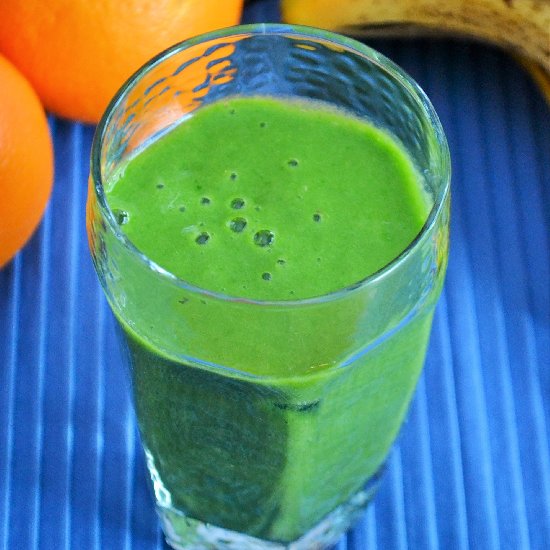 Orange Banana Green Smoothie