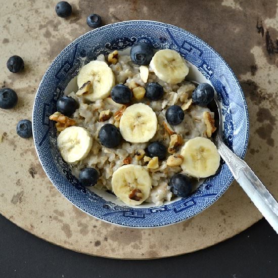 Banana Blueberry Oatmeal