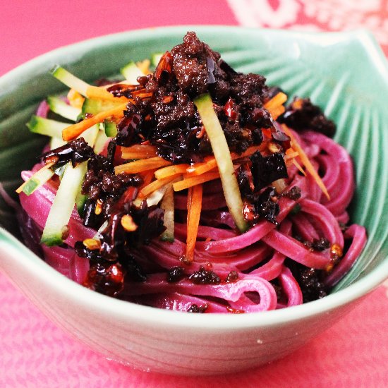 Beet Juice Noodles