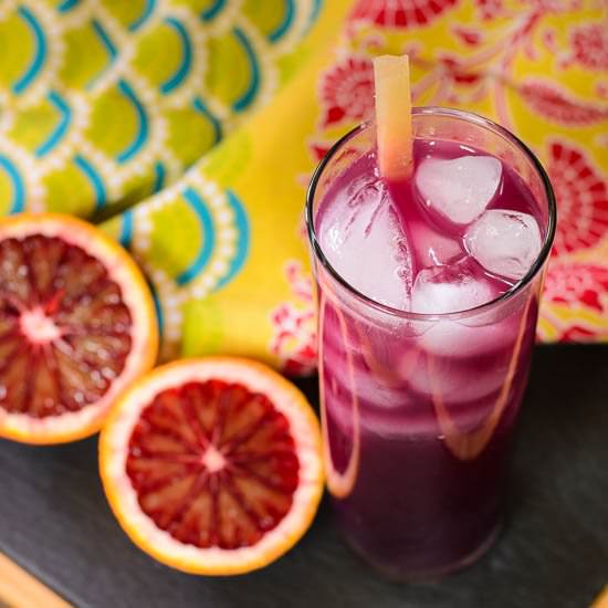 Blood Orange Pineapple Rum Cocktail