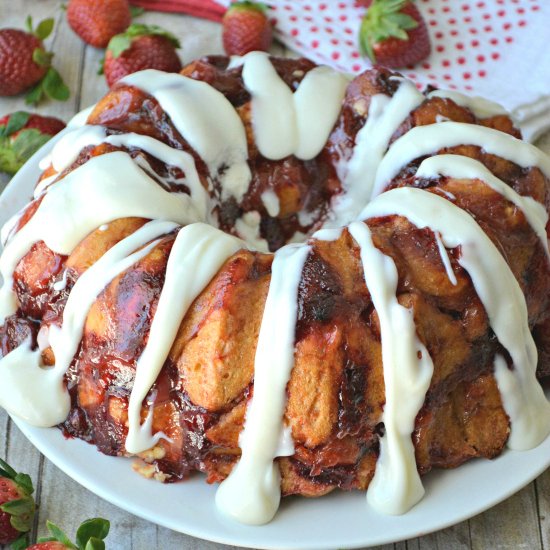 Strawberry Cheesecake Monkey Bread