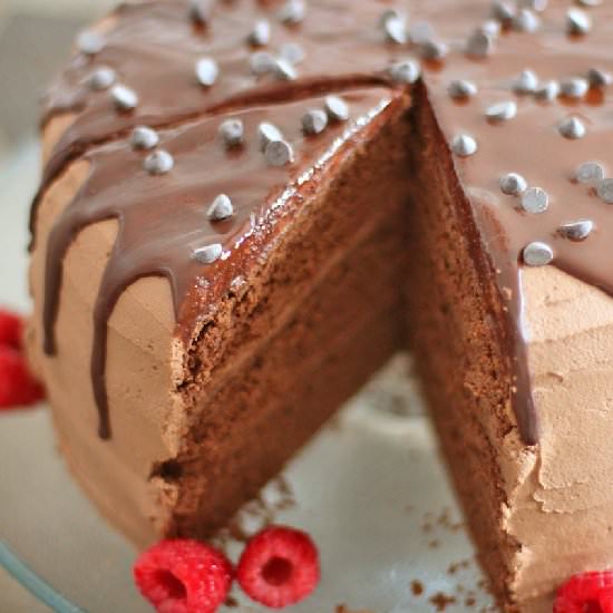 Guilt Free Chocolate Therapy Cake