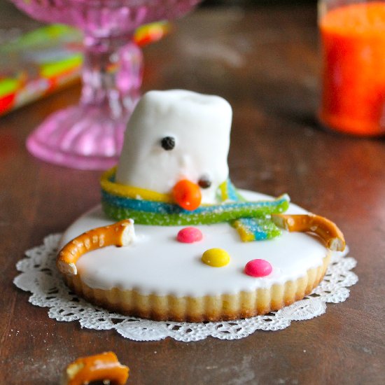 Melting Snowman Cookie