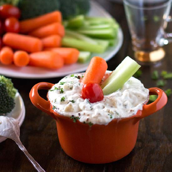 Blue Cheese Dip {Healthier Version}