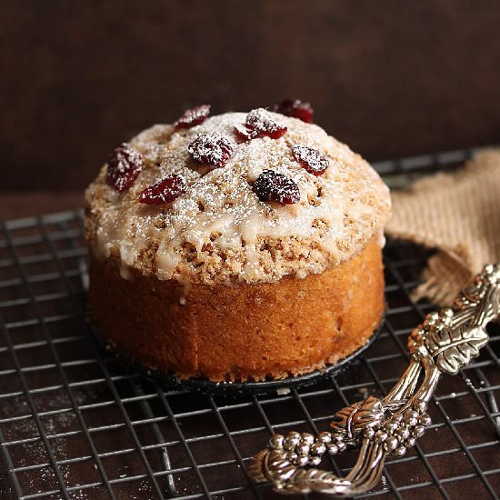 Whole Wheat Cranberry Coffee Cake