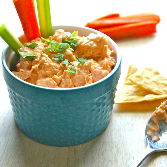 Light Buffalo Chicken Dip