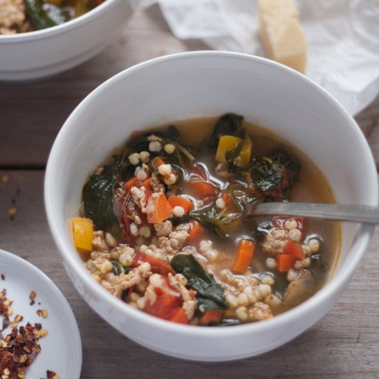 Turkey, Kale, and Sorghum Soup