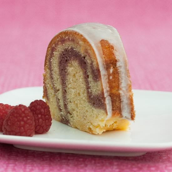 Lemon-Raspberry Swirl Cake