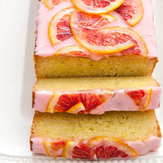 Blood Orange Loaf Cake