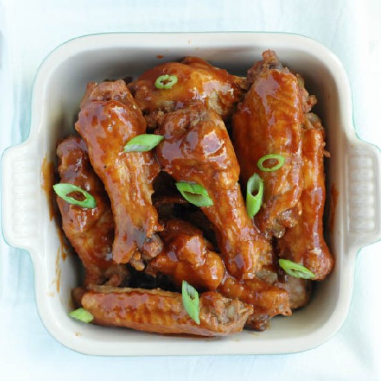 Slow Cooker Honey BBQ Wings