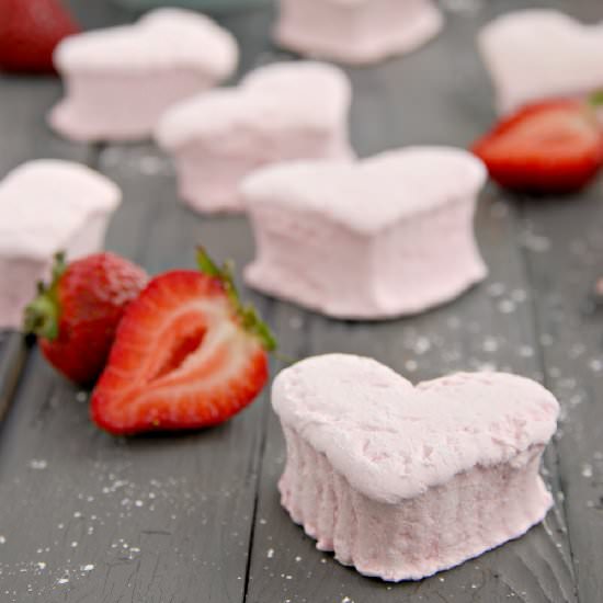 Homemade Strawberry Marshmallows