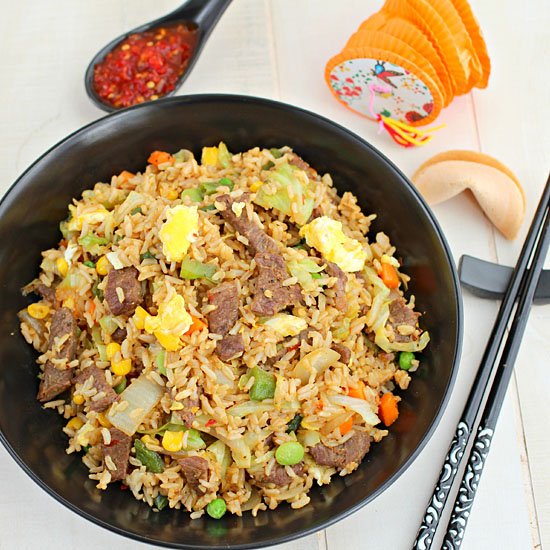 Hoisin Beef Fried Rice