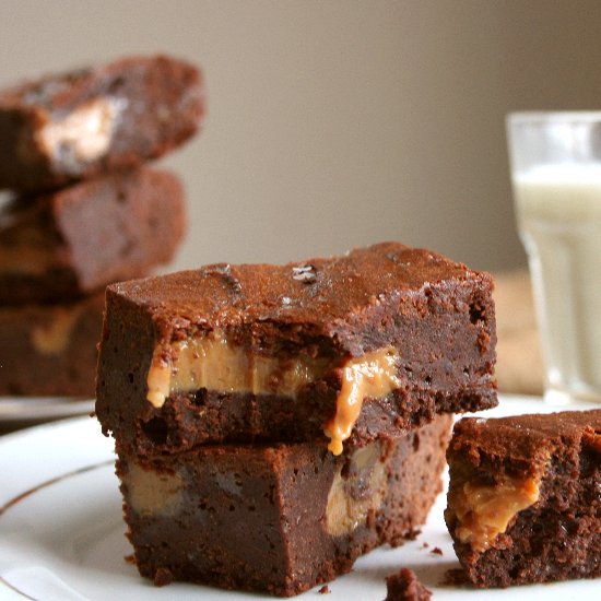 Sea Salt caramel brownies