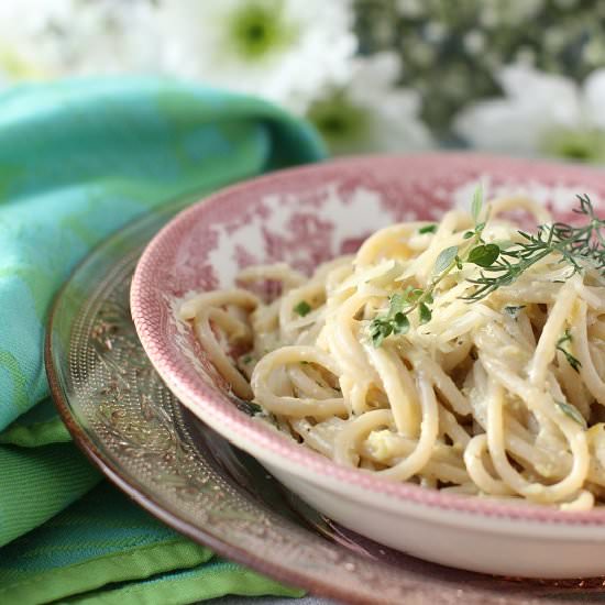 Spaghetti ‘Herbonara’