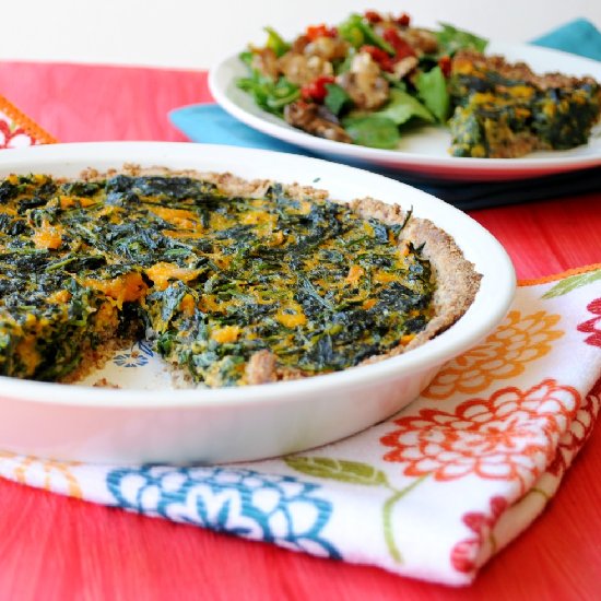 Butternut Squash Kale Quiche