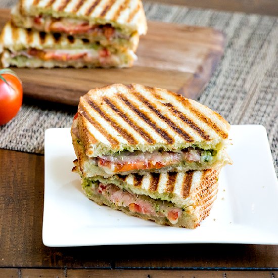 Prosciutto and Pesto Panini