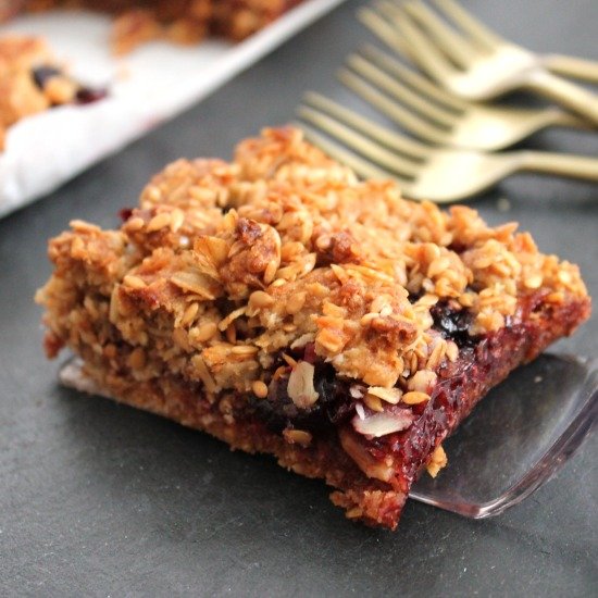 Cherry Ginger Crumble Bars