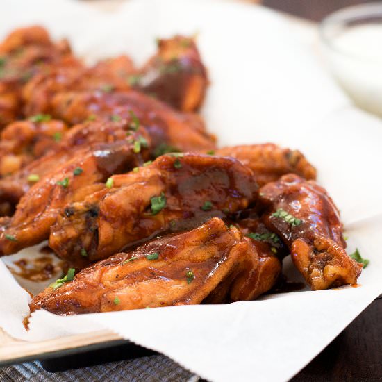 Hot BBQ wings