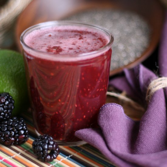 Blackberry Chia Agua Fresca