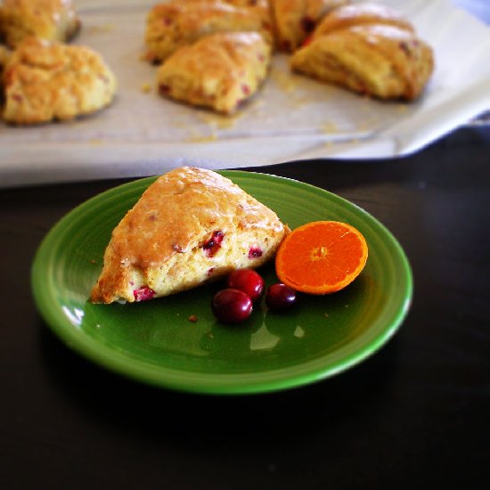 Cranberry Clementine Scone