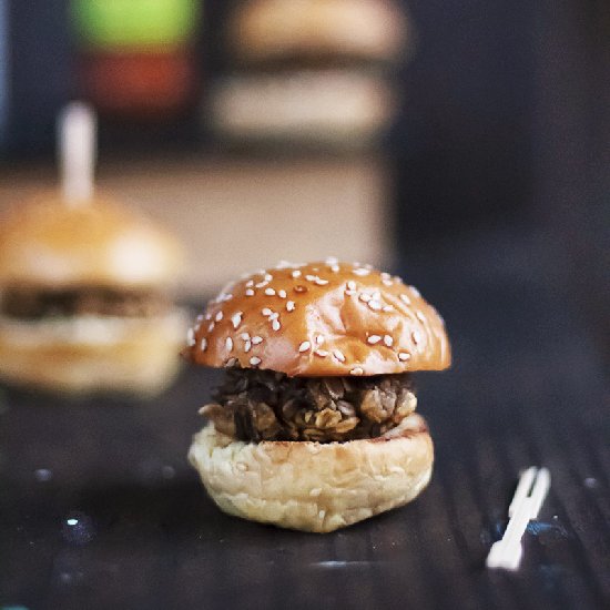 Vegetarian Mushroom Sliders