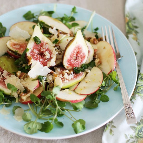 Fig, Apple & Watercress Salad