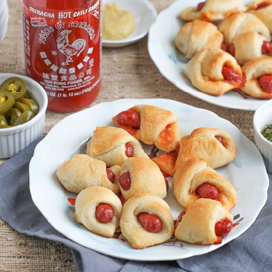 Honey-Sriracha Pigs in a Blanket