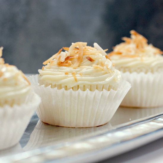 Pineapple-Coconut Cupcakes