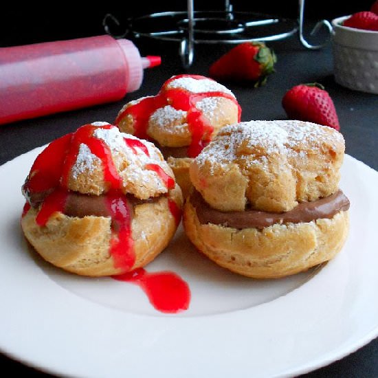 Chocolate-Filled Cream Puffs