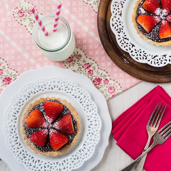 Chocolate Tart with Hazelnut Crust