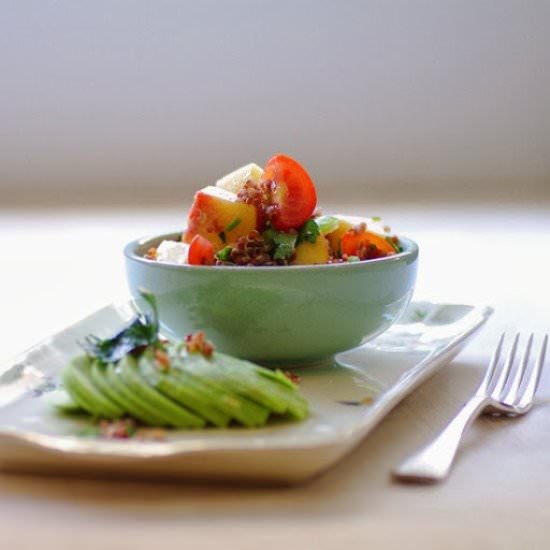 Peachy Quinoa Salad