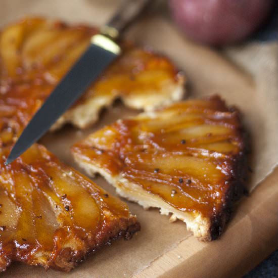 Spiced Pear Tarte Tatin