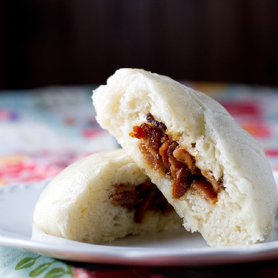 Steamed Bacon Buns