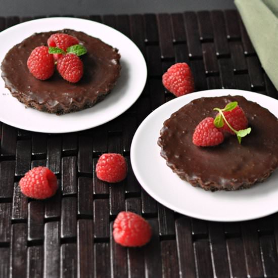 Individual Raspberry Chocolate Tart