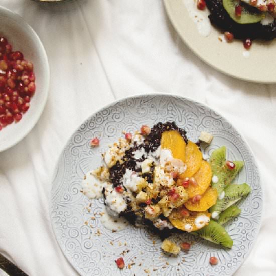 Black Rice Coconut Pudding