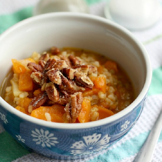 Sweet Potato and Brown Rice Soup