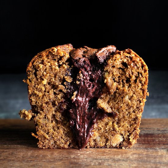 Molten Chocolate Banana Bread