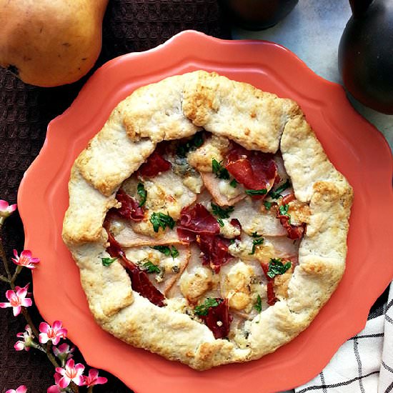 Pear and Prosciutto Galette