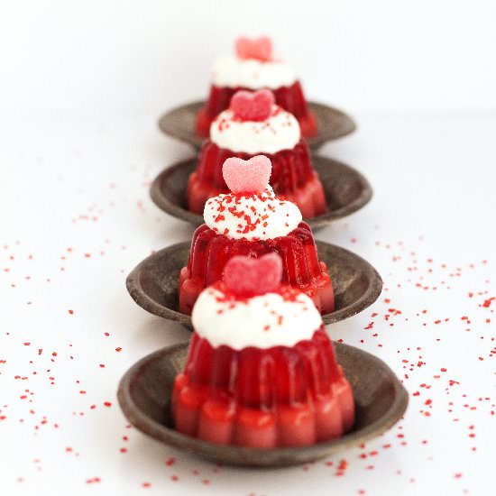 Mini Valentine’s Jello Molds