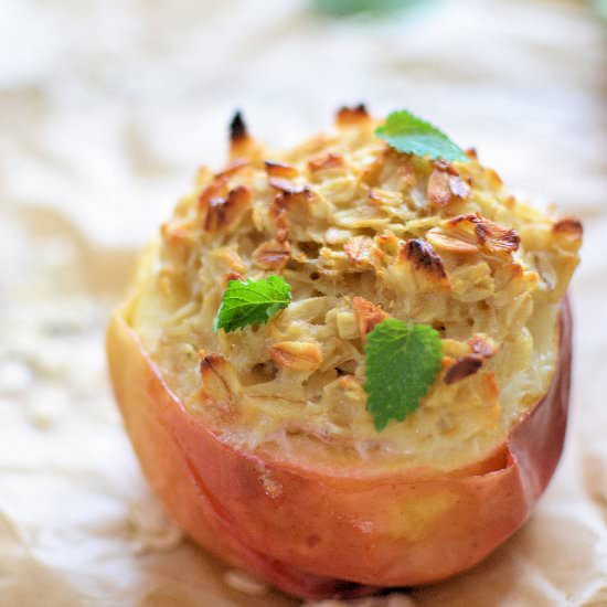 Oatmeal Baked in an Apple