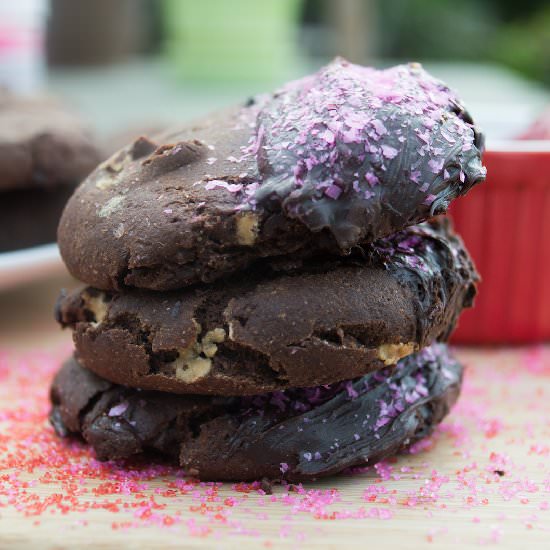 Dark Chocolate Avocado Cookies