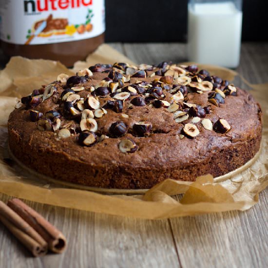 Cinnamon and Nutella cake