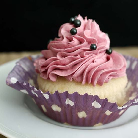 Blackberry Lime Cupcakes