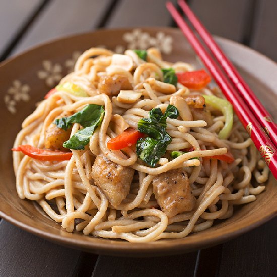 Peanut Chicken Noodles