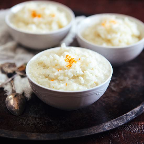 Orange Vanilla Bean Rice Pudding