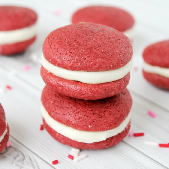 Red Velvet Whoopie Pies