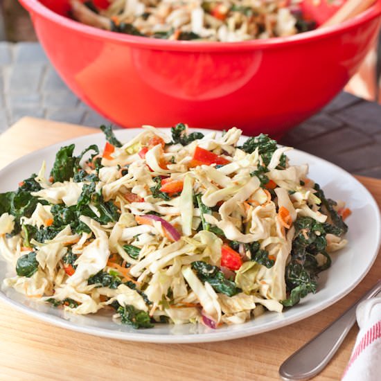 Kale & Cabbage Pad Thai Salad