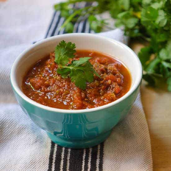 Fresh Tomato and Jalapeño Salsa