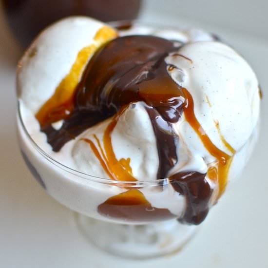 Homemade Hot Fudge and Caramel