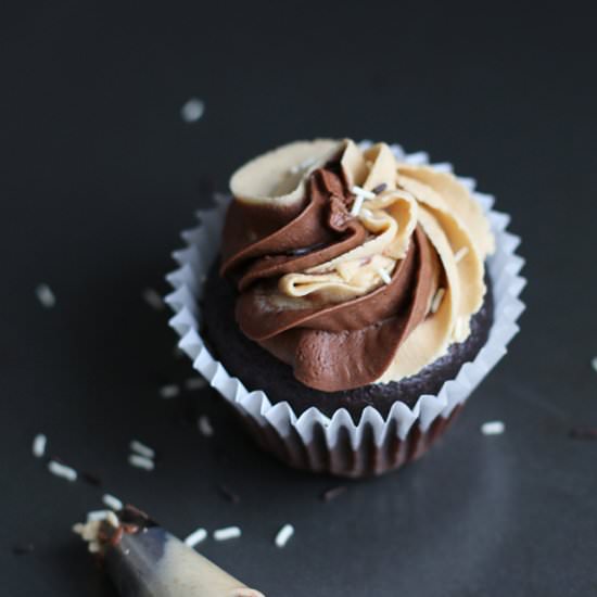 Chocolate Peanut Butter Cupcakes